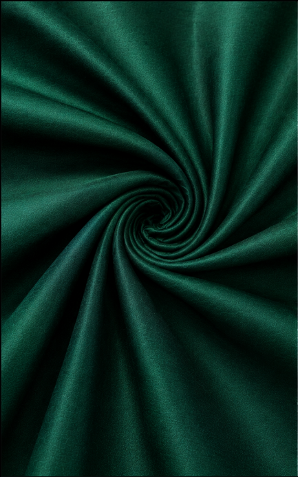 Emerald Green Fine Silk